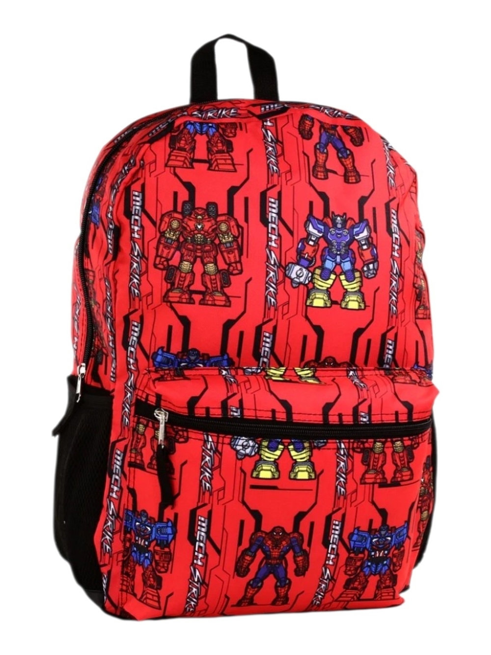 Red Robot Print Men's Backpack 17"- Marvel